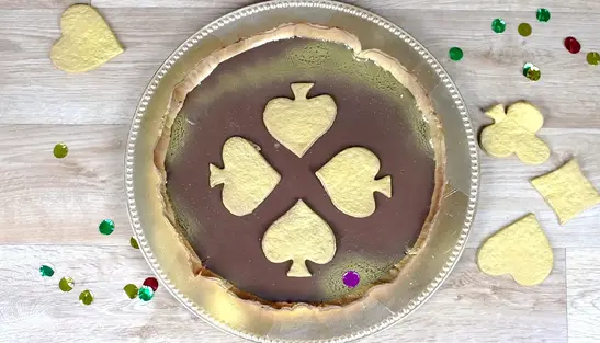 La tarte au chocolat façon Dame de Pique La tarte au chocolat façon Dame de Pique