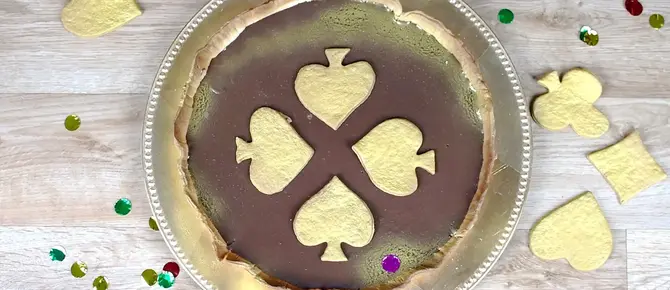 La tarte au chocolat façon Dame de Pique La tarte au chocolat façon Dame de Pique