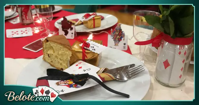 null Décorez votre table de fête avec des cartes à jouer