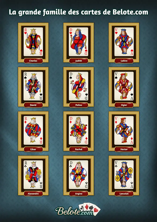 La grande famille des cartes de Belote.com