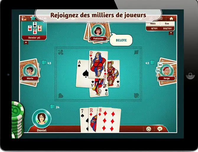 Belote.com sur iPad !
