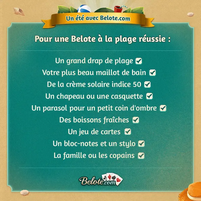 Les conseils de Belote.com pour un été au top ! Les conseils de Belote.com pour un été au top !