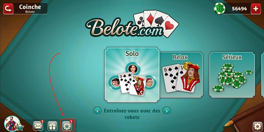 Bienvenue sur la nouvelle version Facebook de Belote.com !